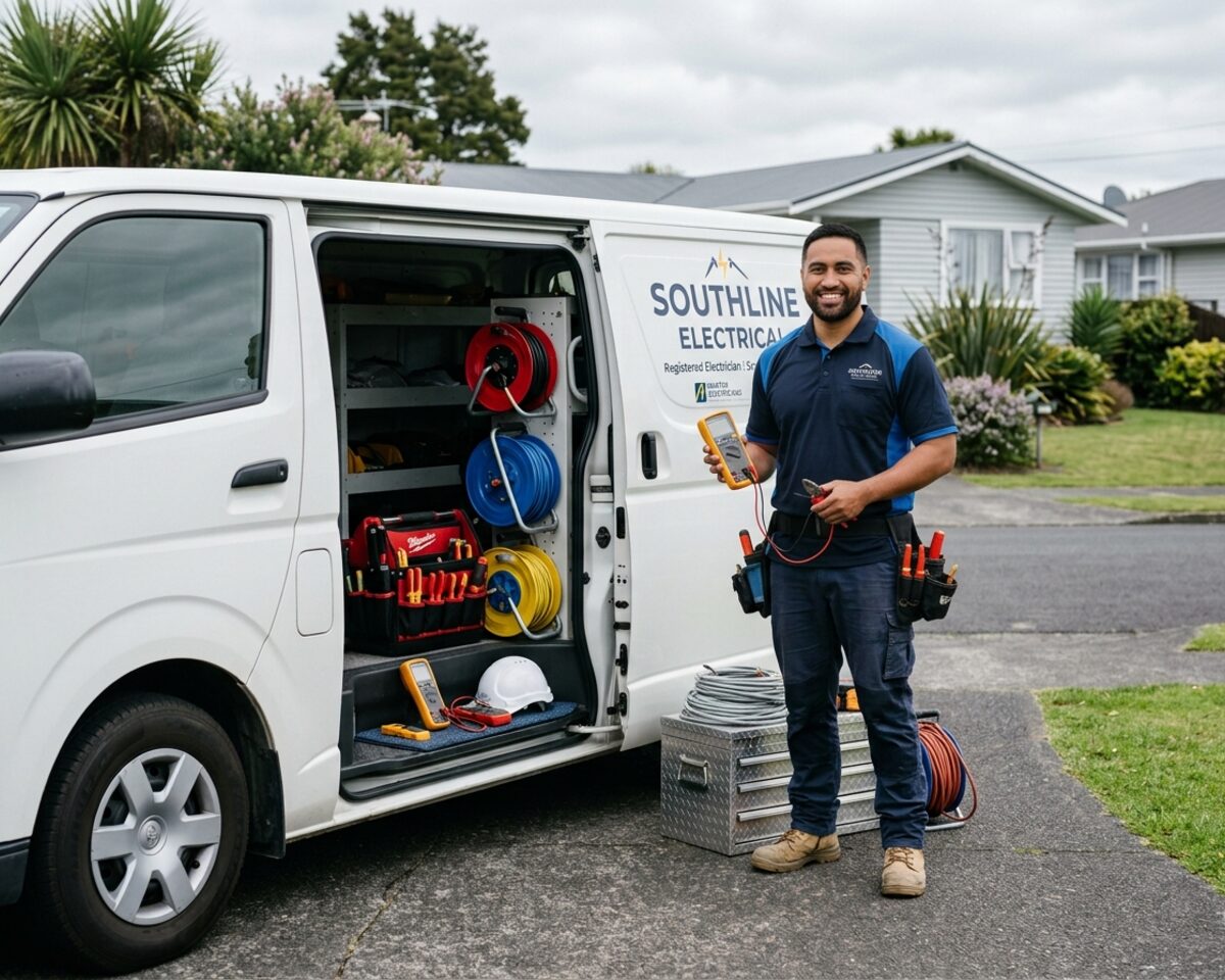 Jordan Reeves, electrician in Papakura