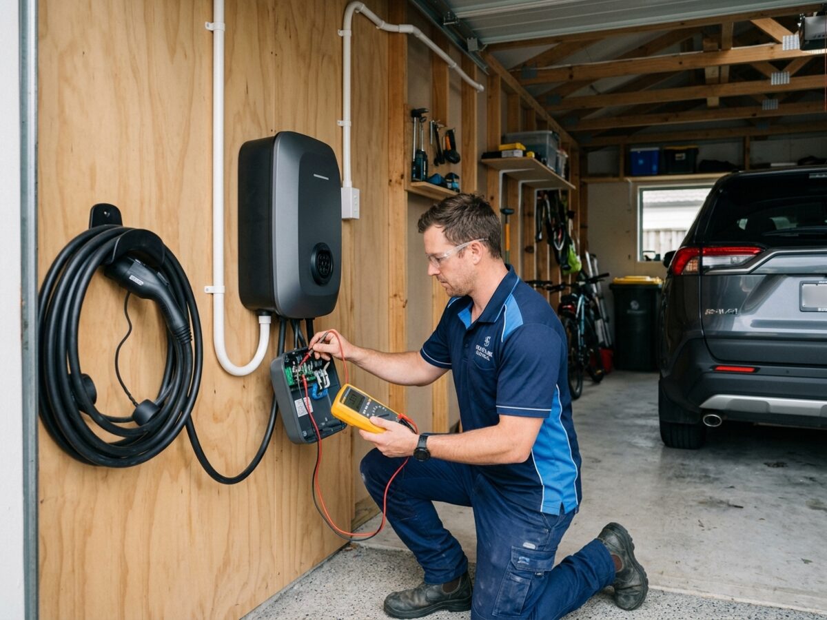 EV chargers installed